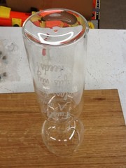 Wine Bottle Wine Glass. “Finally A Wine Glass That Fits My Needs!” 11.5” Tall