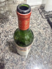 1987 Chateau Mouton Rothschild Empty Wine Bottle 750ml