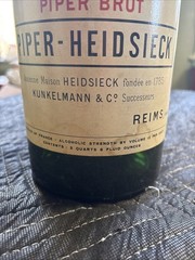 Vintage Piper- Heidsieck Brut Champagne 1953 Empty Sealed Store Display 3 Quart