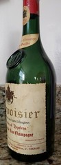 1950&rsquo;s Vintage Courvouiser French Cognac empty bottle France Liquor