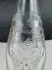 Vintage Garrett & Co Virginia Dare Wine Bottle 1 Quart Embossed Eagle New York