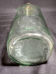 Vintage Petri Light Green 4/5 qt. 11.25” Wine Bottle with Metal Cap