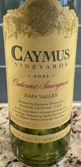 Caymus Vineyards 2021 Cabernet Sauvignon Napa Valley ONE LITER Empty Bottle