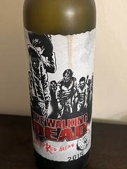 The Walking Dead Blood Red Blend Wine Bottle Empty 750ml Exclusive 2015 AMC