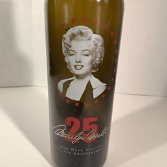 Marilyn Merlot Monroe 2009 25th Silver Anniversary Merlot Empty Wine Bottle