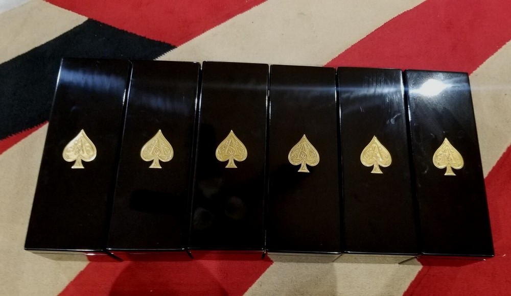 6 750ML ACE OF SPADES BRUT (ARMAND DE BRIGNAC) GOLD EMPTY CHAMPAGNE BOXES/SLEEVE