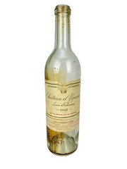 Vintage 1966 Chateau d’Yquem Empty French White Bordeaux Wine Bottle w/ Label