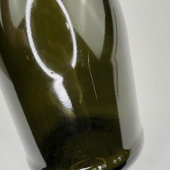 Vintage Dark Green Wine Bottle 9” Tall Empty 37.5 cl 90 mm
