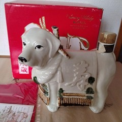Suntory Japanese Zodiac Pottery Empty Bottle with Box A