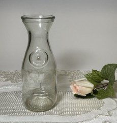 Vintage Wine Carafe Paul Masson Glass Since 1852 Single 7”