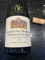 Domaine Des Senechaux Chateauneuf Du Pape 2019 Empty Bottle With Cork