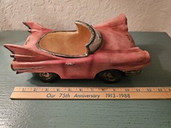 Vintage & Rare Pink Cadillac Wine Bottle Holder-Excellent