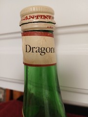 Dragone Lambrusco Green Wine Bottle EMPTY Marked Food-Town $2.01 Italy