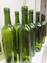 Green Wine Bottles – individually – No Labels Or Decals – 750ml.