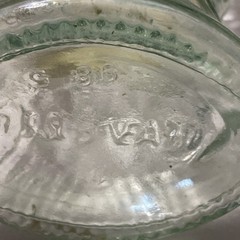 VINTAGE 13”FISH Sculptured Shaped Light Green Glass Wine Bottle Empty Pescevino