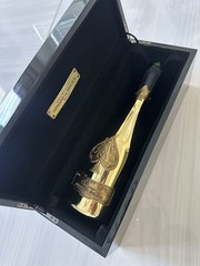 Armand de Brignac Ace of Spades Champagne Bottle & Wooden Display Case EMPTY