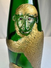 Vintage German Affentaler Spätburgunder Monkey Wine Bottle 0.7L 13&Prime;