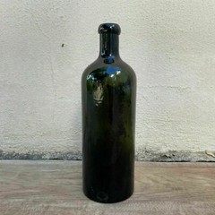 French Wine Bottles Dark Green Glass Vintage 1920s Decorative Set 1409219