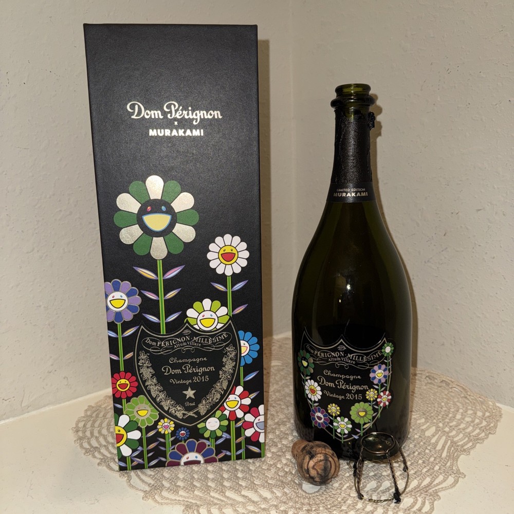 Dom Perignon Limited Edition by Takashi Murakami 2015 Artwork Box Bottle & Cork