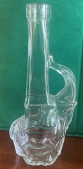 Vintage Collectors Elephant Wine Glass Bottle made In Italy MCM