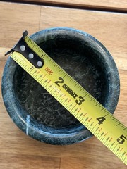 Vintage Green Marble Small Wine Bottle Chiller Cooler Felt Bottom