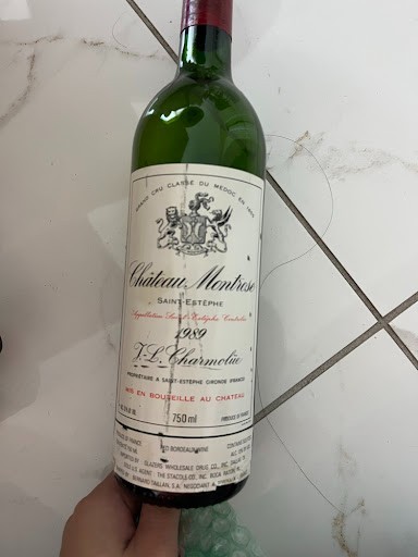 Empty Collectible Wine Bottle – Château Montrose 1989