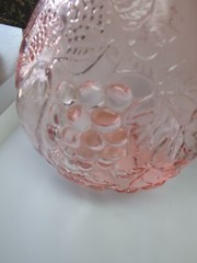 Lot Of 2 VTG CASADIS MILANO JUS DE FRUIT Pink Decanter 2 Liter & 4 Chamber Jugs