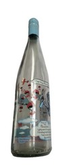 EMPTY Blue Parachute Table Wine Bottle Crafts Decor Airplane Plane 750 ml Bin 12