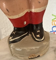 Vintage Joaquim Antonio Da Silveira Empty Football Soccer Player Wine Bottle 12”