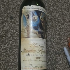 Château Mouton Rothschild 1973 Wine Bottle Pablo Picasso Label Pauillac France