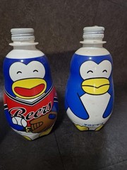 Suntory Beer Penguin Vintage Empty Bottle 4 SET
