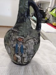 Vintage Italian Marchi Brescia stoneware bottle