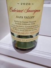 Caymus Vineyards Napa Valley CA 2020 Cabernet Sauvignon One Liter Empty Bottle