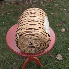 1 Gallon Rattan Wrapped Wine Demijohn Jug in Wicker Basket 15in High Portugal