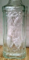 VTG Vetreria Etrusca Glass Co. Italy Accent/Wine Bottle-Clear Pale Green