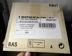 Taittinger Brut Champagne Dummy Empty Bottle Prop Mathusalem Wood Crate Very Big