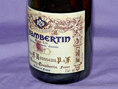 A. Rousseau CHAMBERTIN 2007 Burgundy Grand Cru Empty Wine Bottle no cork