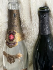 Set Of 2 Dom Perignon 2008, LOUIS ROEDERER 2014CRISTAL CHAMPAGNE, Empty Bottles