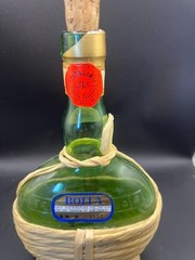 Bolla 1977 Pint Dry White Wine Empty Bottle Cork Fiasco Wrap Soave Verona Italy
