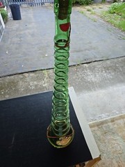 Vintage Giant 3L Green Glass Bessi Chianti Wine Bottle 30&Prime; Tall 1969 Vintage