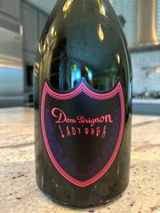 RARE Lady Gaga Dom X Perignon Rose Mag Luminous Light Up Pink Empty Bottle 1.5 L
