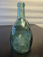 Vintage Dalmau Hermanos Wine Bottle Green Glass Spanish Made in Spain 6.5” Tall