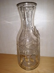 Vintage Wine Carafe Decanter Norman Kosarin 1988 Paul Masson Etched Birds Grapes