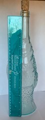 Pescevino Italian Wine Fish Shaped Bottle Blue Glass with Cork Italy 750ml