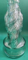 Vtg Chianti Unicorn Bust Head Bottle Figure, Green Blue Wine Bottle No Cap 27&Prime; T