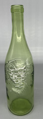 Vintage Green grape embossed 25 oz capacity height 11 in bottle