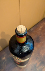 Vintage 1984 Black Tower German White Wine Empty Bottle 1.5 Liters Crock Style
