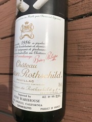 Chateau Mouton Rothschild Pauillac 1986 Empty Bottle No Cork