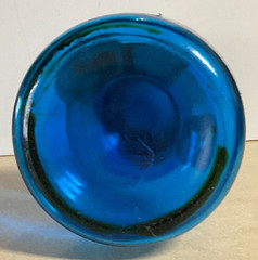 Vintage Italian Beccaro Acqui Cobalt Blue Glass Wine Bottle Made in Italy
