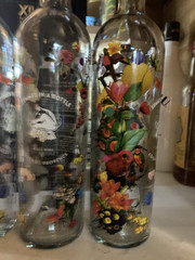 EMPTY DECORATIVE WINE BOTTLES WOLFFER ESTATES SUMMER IN A BOTTLE LOT OF 2